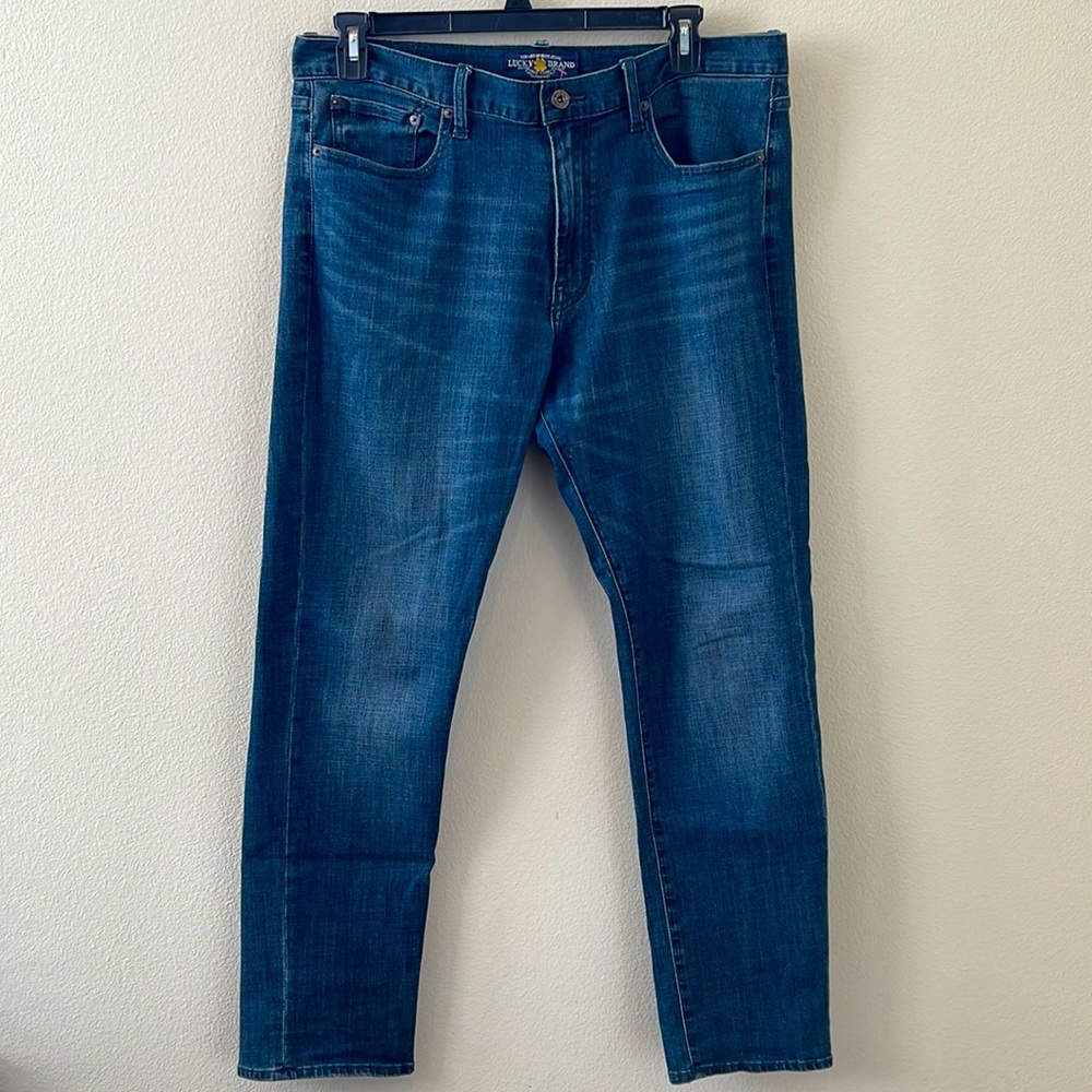 Lucky Brand Mens Denim Blue Jeans 410 Athletic Fit